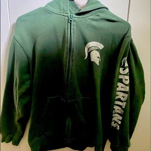 Gender neutral MSU Zip Up Hoodie!!